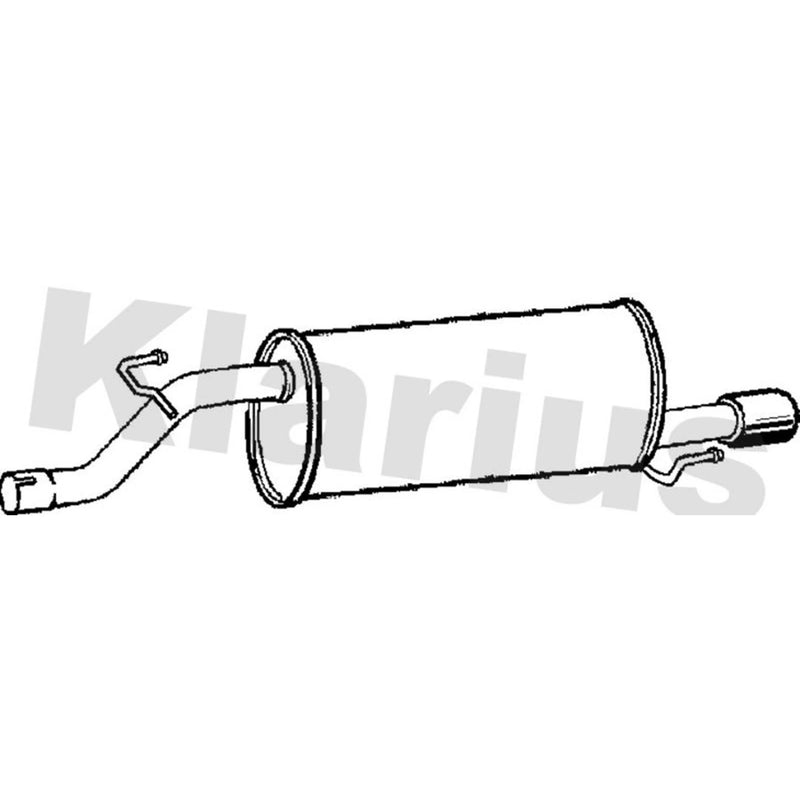 Klarius Box With Tail Pipe Rear GM571L