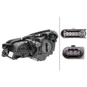 Hella Headlight Headlamp W5W Right 1LS 008 821-341