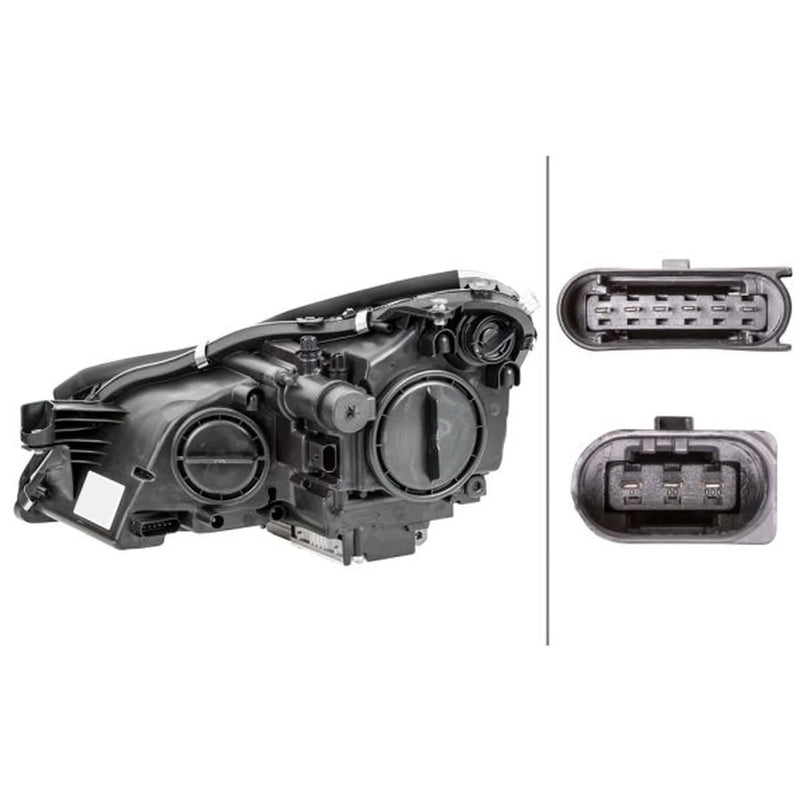Hella Headlight Headlamp W5W Right 1LS 008 821-341