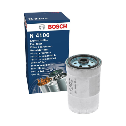 Genuine Bosch Car Fuel Filter N4106 Fits Vauxhall Astra Td - 1.7 - 91-98 1457434 Bosch  - Town Parts