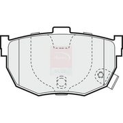 Apec Rear Brake Pad Set PD3426