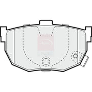 Apec Rear Brake Pad Set PD3426