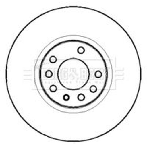 Borg & Beck 2 x Vented Front Brake Discs BBD4395