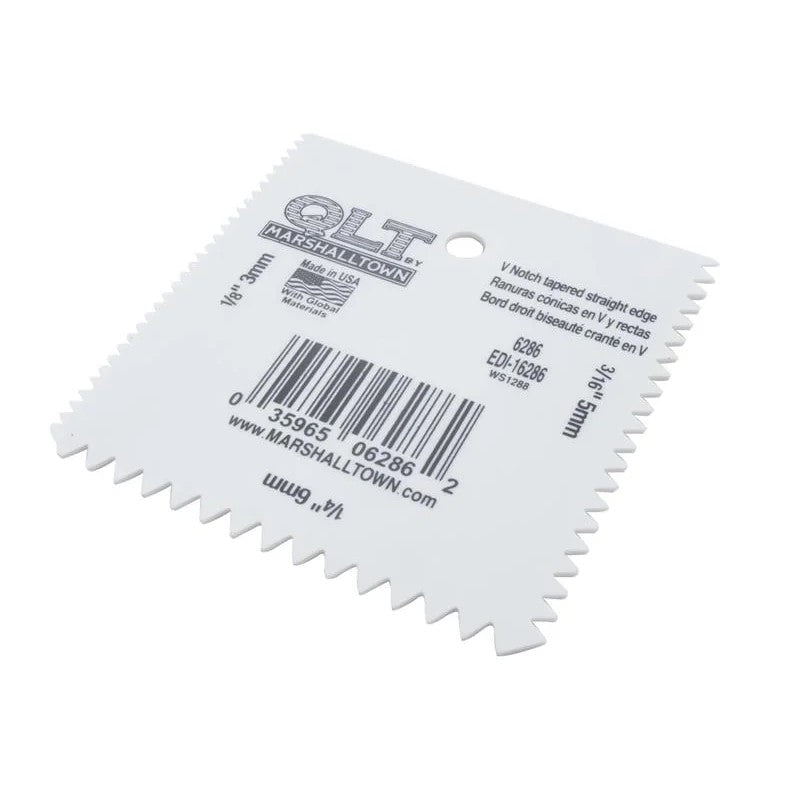 Marshalltown QLT 6286 Plastic V Notched Spreader - M6286