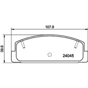 DON Rear Brake Pad Set PCP1090