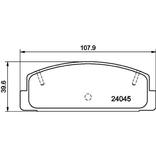 DON Rear Brake Pad Set PCP1090