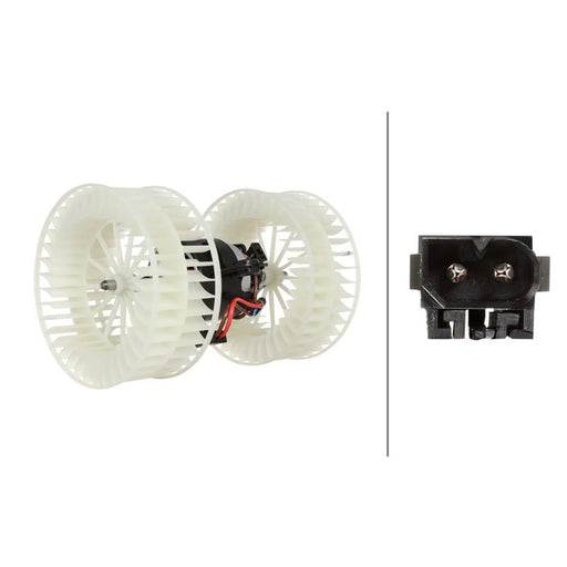 Hella Heater Blower Fan Front 8EW 366 400-691