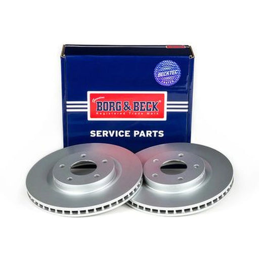 Borg & Beck 2 x Vented Front Brake Discs BBD4657