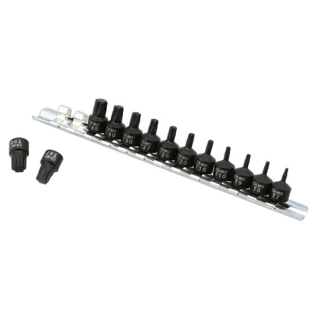 Laser Tools Stubby Star Impact Bit Socket Set 1/4"D 13pc - PL