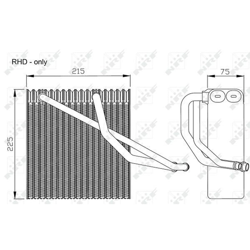 NRF Air Conditioning Evaporator 36106