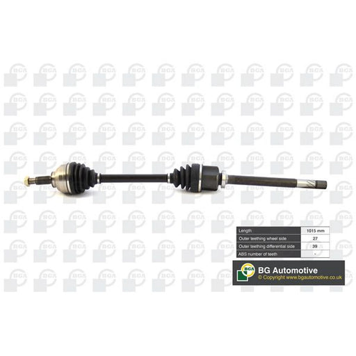BGA CV Drive Shaft Driveshaft Front Right DS9529R
