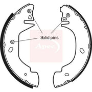 Apec Brake Shoe Set Axle Kit SHU532