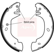 Apec Brake Shoe Set Axle Kit SHU532