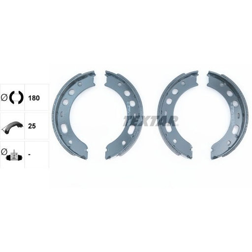 Textar Parking Brake Shoe Set 91063500