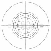 Borg & Beck 2 x Vented Front Brake Discs BBD6115S