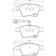 Brembo 4 x Front Brake Pad Set P85149