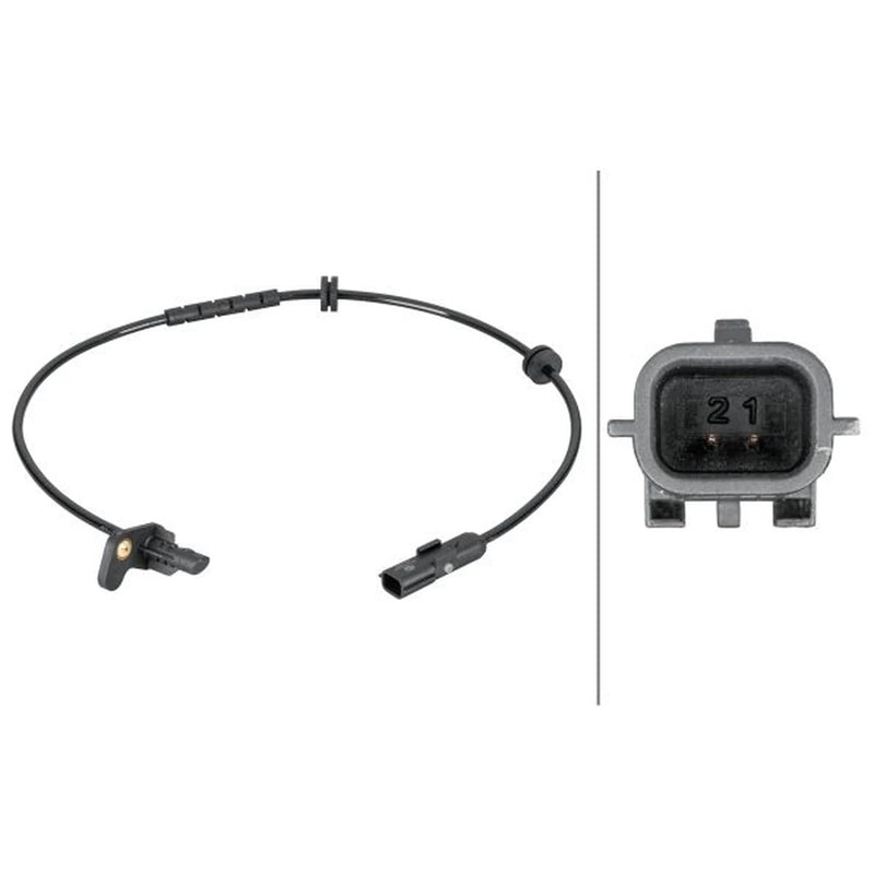 Hella ABS Wheel Speed Sensor Rear Right 6PU 012 806-871
