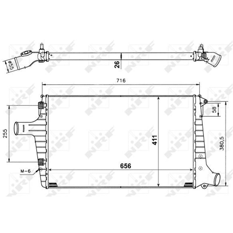 NRF Intercooler (Charge Air Cooler) 30118A