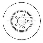 Borg & Beck 2 x Vented Rear Brake Discs BBD5768S
