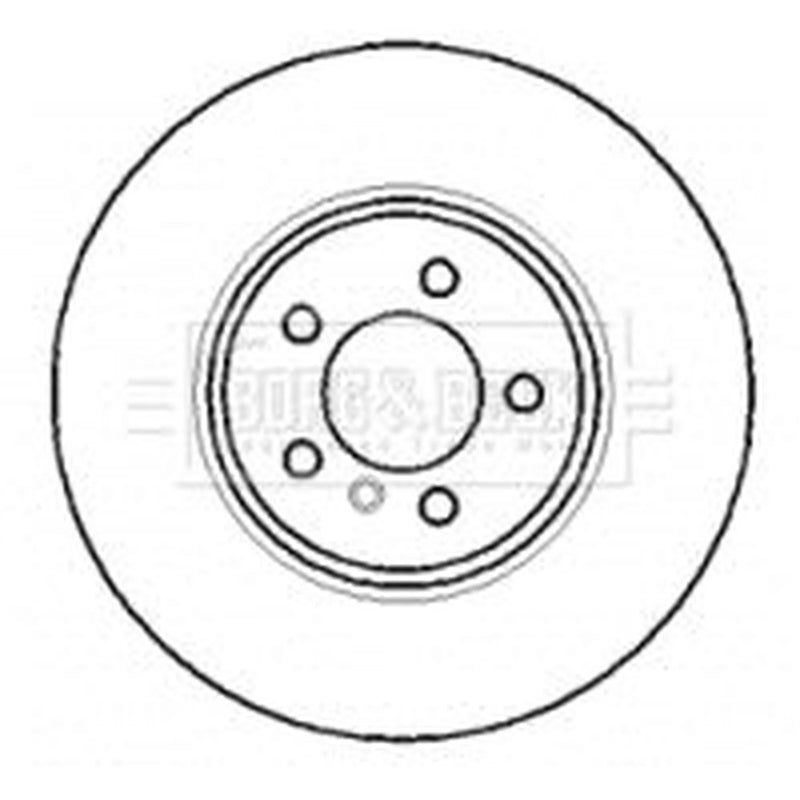 Borg & Beck 2 x Vented Rear Brake Discs BBD5768S