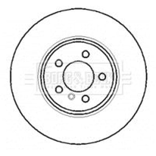 Borg & Beck 2 x Vented Rear Brake Discs BBD5768S