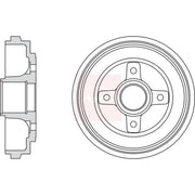 Apec Brake Drum Assembly Rear DRM9200