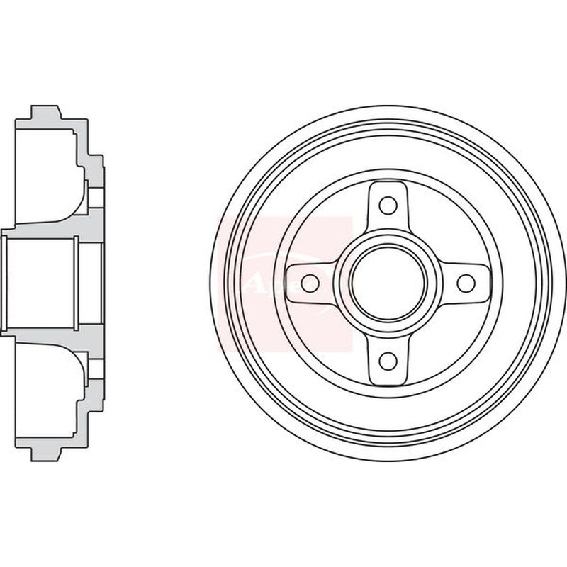 Apec Brake Drum Assembly Rear DRM9200