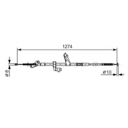 Bosch Handbrake Cable Rear 1 987 482 367