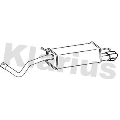 Klarius Box With Tail Pipe Rear AU514E