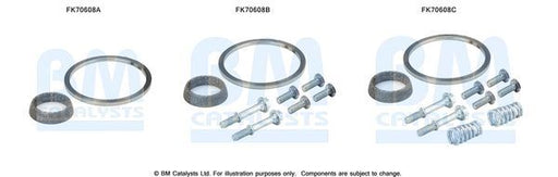 BM Catalysts FK70608B Exhaust Pipe Mounting Fitting Kit Fits Suzuki Swift BM - Town Parts