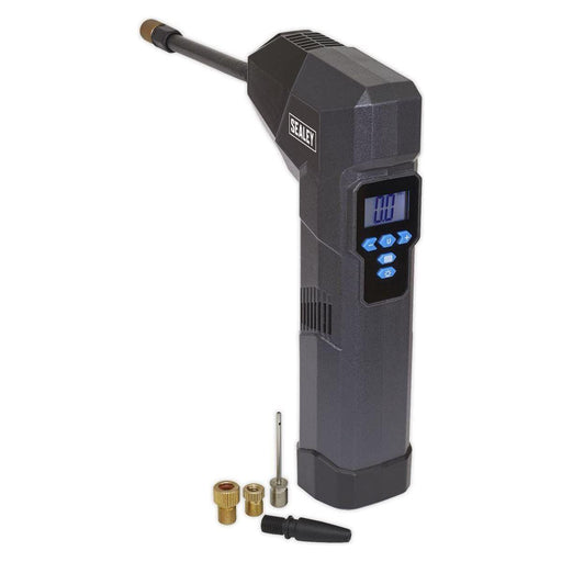 Sealey Compact Rechargeable Tyre Inflator & Power Bank with Worklight CTI120 Sealey  - Town Parts