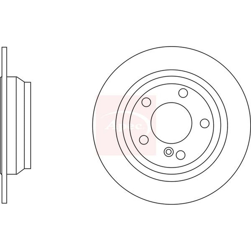 Apec Rear Brake Discs DSK2658