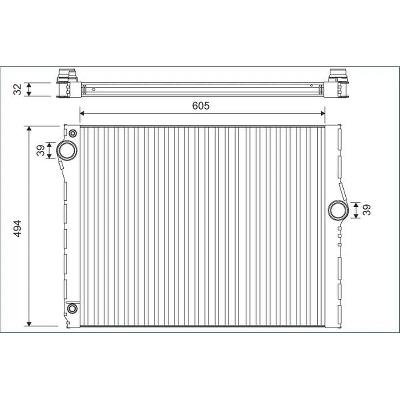 Valeo Engine Radiator 701172