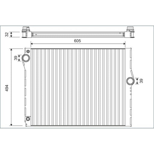 Valeo Engine Radiator 701172
