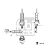 Febi Brake Pad Wear Sensor Rear Left 196996