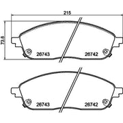Mintex Front Brake Pad Set MDB4363