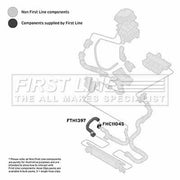 First Line Intercooler Turbo Charge Air Hose FTH1397