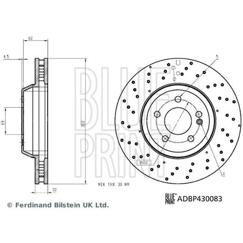 Blue Print / Front Brake Discs ADBP430083