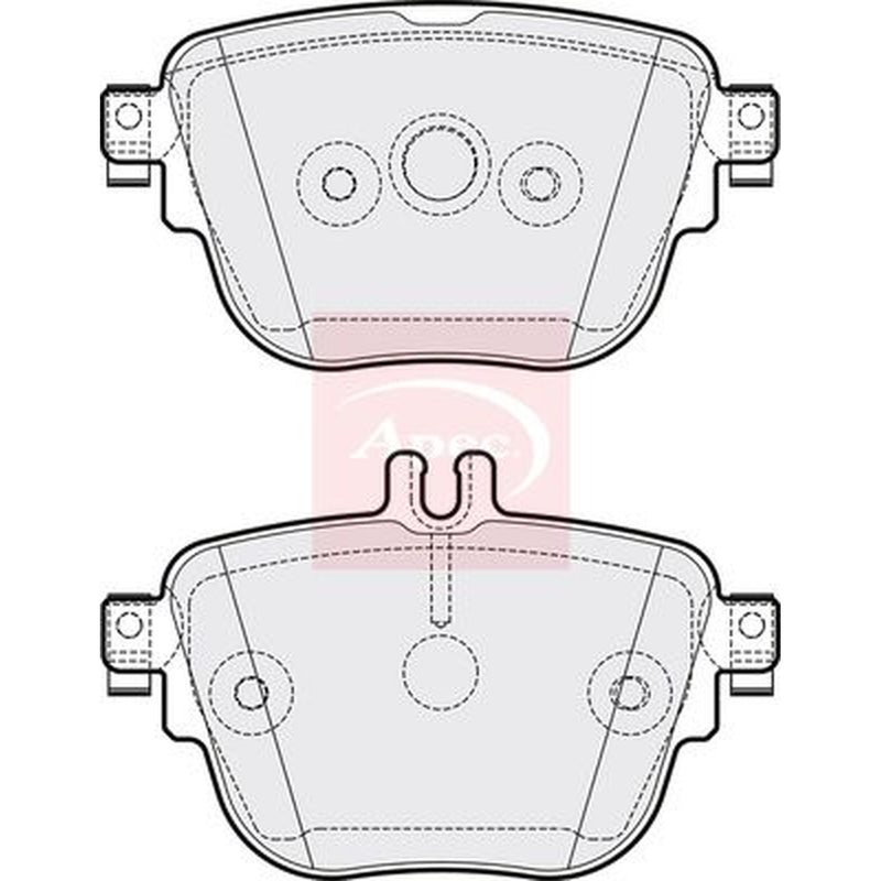Apec Rear Brake Pad Set PAD2235