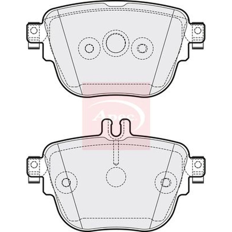 Apec Rear Brake Pad Set PAD2235