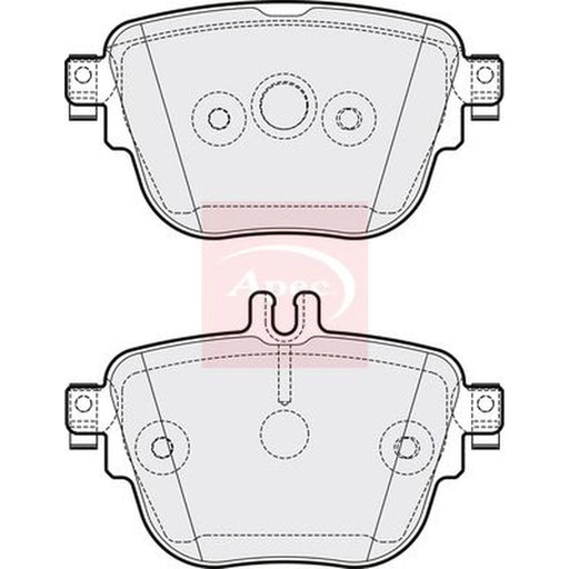Apec Rear Brake Pad Set PAD2235
