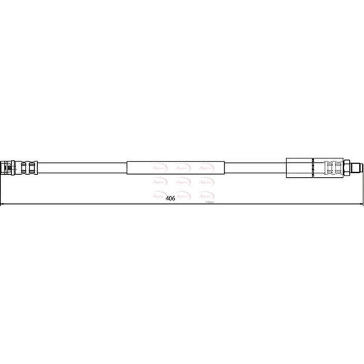 Apec Brake Hydraulic Hose Line Front HOS3677