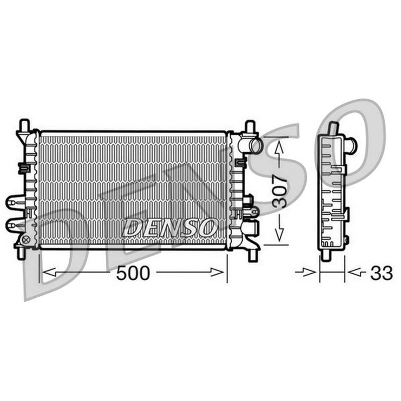 Denso Engine Radiator DRM10027