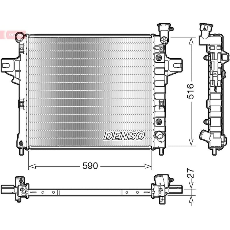 Denso Engine Radiator DRM06031