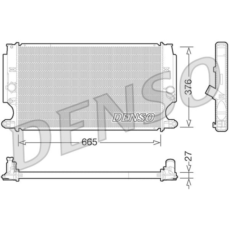Denso Engine Radiator DRM50072
