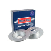 Borg & Beck 2 x Solid Rear Brake Discs BBD4398