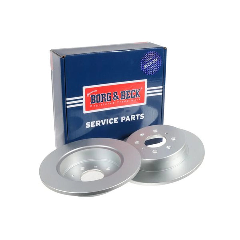 Borg & Beck 2 x Solid Rear Brake Discs BBD4398