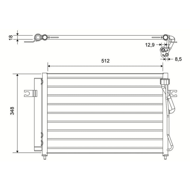 Valeo Air Conditioning Condenser 822557