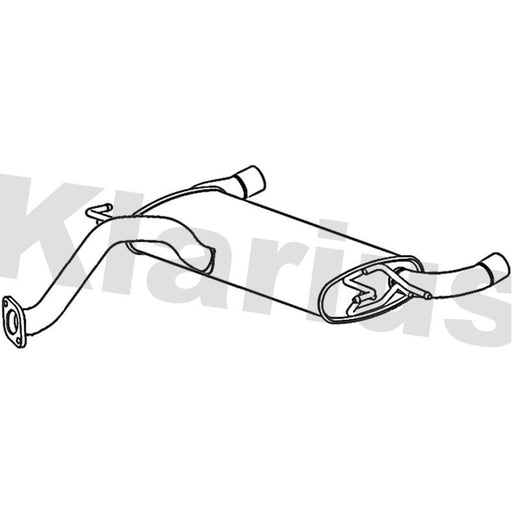 Klarius Box With Tail Pipe Rear HY197C