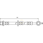 NAPA Brake Hydraulic Hose Line Front Right NBH1116